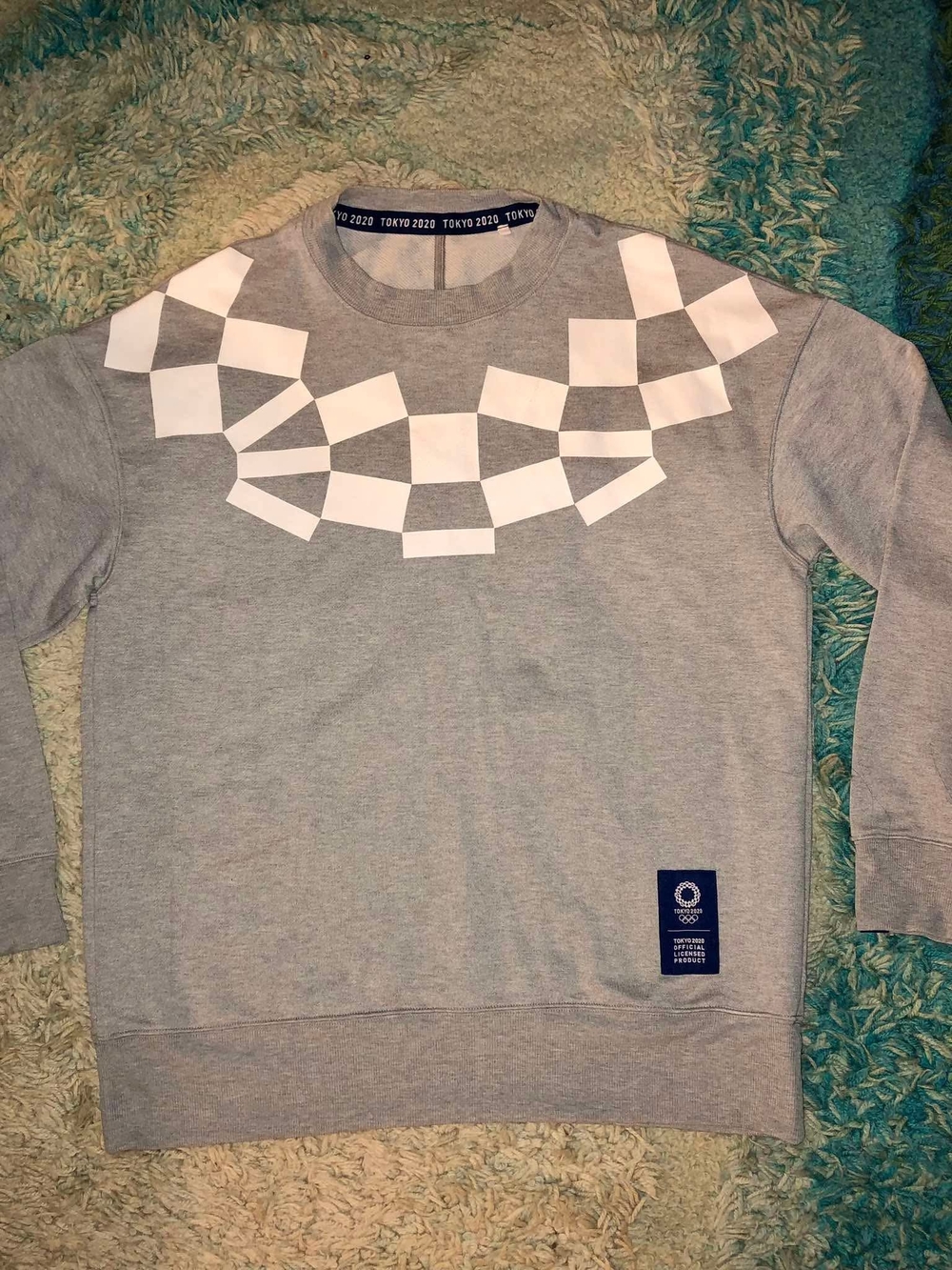 ASICS Tokyo 2020 Olympics Graphic Fleece Crewneck Pullover Sweatshirt Men's XL